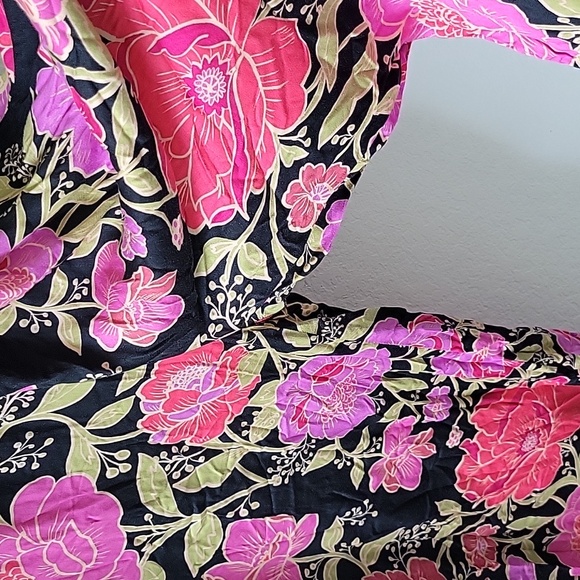 Free People Rolling Hills Jumpsuit In Black Floral size small - Picture 4 of 8